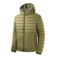 Veste d'hiver chaude surdimensionnée de couleur unie personnalisée en gros pour la randonnée en plein air et la protection contre le froid et le vent L1005