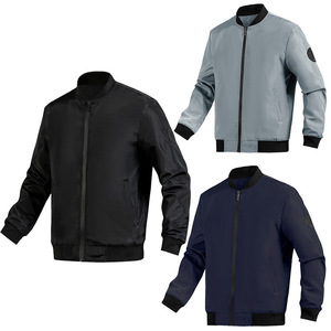 Chaqueta nueva 2025, cárdigan con cuello de béisbol, Chaqueta corta para <span class=keywords><strong>hombre</strong></span>, chaqueta holgada - Product Image 2