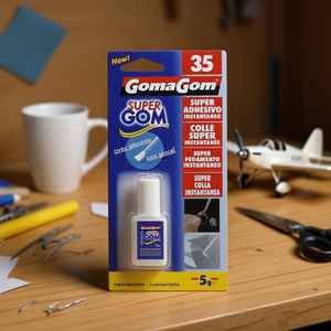 กาวน้ำ GOMAGOM N.35 สีฟ้า 5 หัวแปรง ขายส่ง - Product Image 3