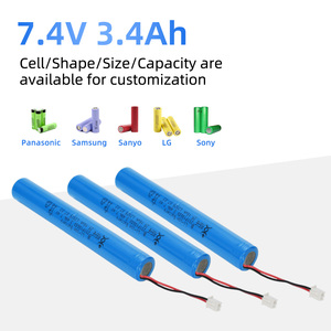 Batteria al Litio Personalizzata POEAE 7.4V 3.4Ah 3.4A con <span class=keywords><strong>Corrente</strong></span> di Scarica Massima, Modello LL-7.4V-002 per Dispositivi Antideflagranti - Product Image 1