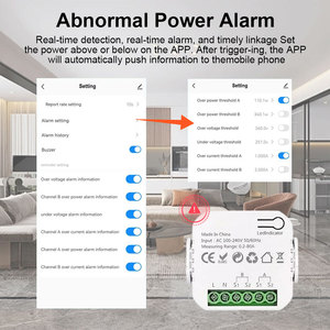 Tuya thông minh 80A Wifi năng lượng mét 1/2 kênh hiện tại biến áp kẹp cho năng lượng mặt trời PV hệ thống thời gian thực ứng dụng giám sát điện - Product Image 3