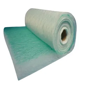 G3 G4 PA50 60 Green Fiberglass Filter Media Air Filter Paint Stop Floor Filter For Spray Booth