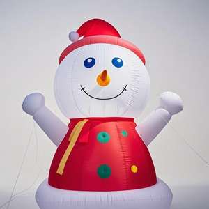 Dibujos animados personalizados inflables Navidad muñeco de nieve adversting inflables hogar familia decoración exterior - Product Image 1
