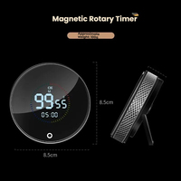 Minuteur USB LED avec Compteur, Alarme et Rappel, Minuteur Visuel Électronique Manuel Intelligent à Compte à Rebours, Minuteur Magnétique Rechargeable avec Aimants Puissants