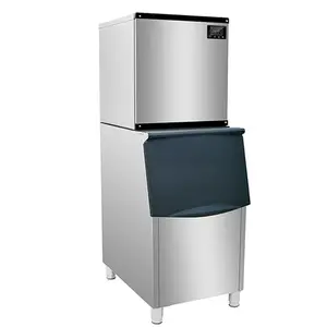 Commercial Cube Ice Machine 136kg to 400kg Capacity for Restaurant Bar Home 200kg Output for Cold Drinks