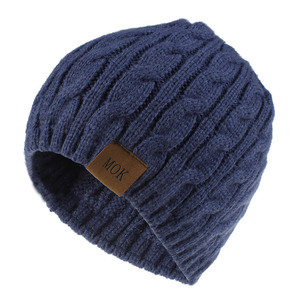 Hat Casual acrylic wool twist knitting wool cap autumn and winter hat men and women fashion accessories New style - Product Image 5