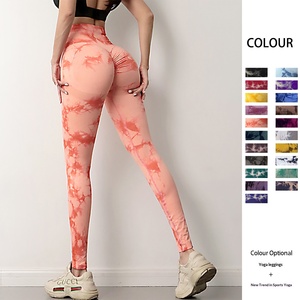 MEGA Promotion : Leggings de Yoga Tie-Dye Pêche Taille Haute, Effet Push-Up, Séchage Rapide <span class=keywords><strong>et</strong></span> Respirants pour Femme - Product Image 2
