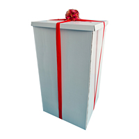 Boîte de Noël et de mariage personnalisée haut de gamme avec logo, en carton gris recyclable et écologique, emballage rigide carré avec pelliculage mat et dorure argentée