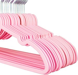 Cintres en plastique pour vêtements d'enfants, bébés et tout-petits – Organisateur de manteaux et chemises, rangement gain de place pour la garde-robe, usage quotidien - Product Image 3