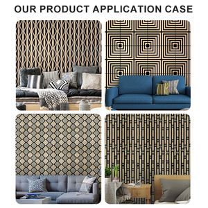 Décoration murale personnalisée Panneau mural imperméable Akupanel MDF Panneau mural acoustique 3d pour matériau de construction - Product Image 5