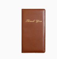 Carpeta Porta-Cheques Personalizada de Cuero PU para Camareros, con Clip para Billetes y Facturas, para Restaurantes