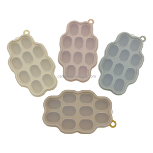 Tùy chỉnh Silicone nibble khay bé thức ăn gia súc trung chuyển bé thực phẩm container sữa mẹ Tủ đông khay <span class=keywords><strong>Ice</strong></span> <span class=keywords><strong>Cube</strong></span> trái cây và rau công cụ - Product Image 5