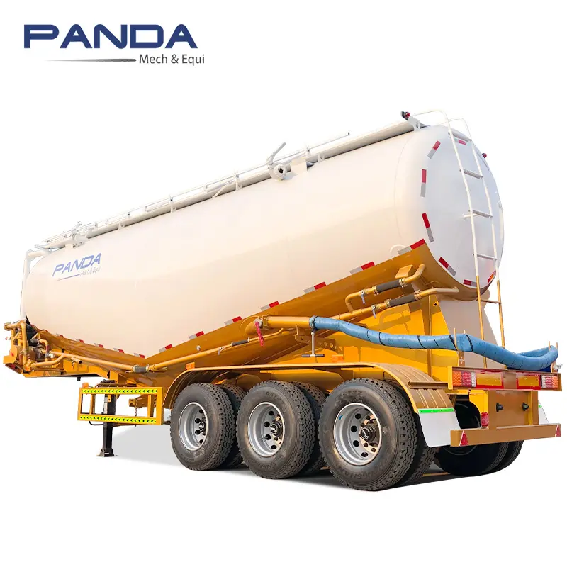 3 Axle Dry bulk cement powder tank semi trailer cement bulk carrier for sale