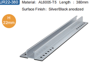 Support de montage rapide pour toit en aluminium anodisé ondulé, compatible avec les mini-rails solaires