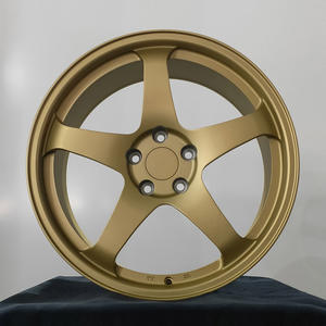 ล้อแม็กซ์ Rimpower ขอบ 5 ก้าน สีทองด้าน ผลิตจากอลูมิเนียมอัลลอยด์ ขนาด 5x114.3 5x120 5x130 18 19 20 21 22 23 24 26 นิ้ว - Product Image 1