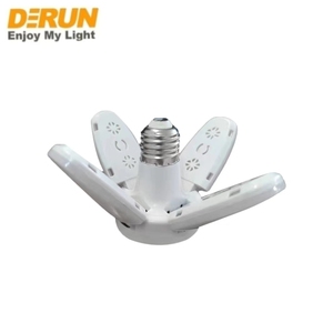 28W <span class=keywords><strong>E27</strong></span> <span class=keywords><strong>Mini</strong></span> Four Leaf LED Lampe Pliable Fan Leaf Light LED Garage Lights Shortleaf Home Plafonnier - Product Image 3