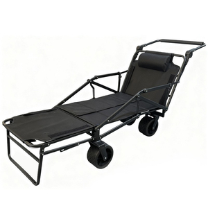<span class=keywords><strong>Chariot</strong></span> utilitaire pliable à 4 roues en métal, écologique, pour sorties familiales, jardin, parc, <span class=keywords><strong>plage</strong></span>, camping, OEM - Product Image 2