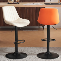 Chaises de bar à coussin moelleux en vente chaude, hauteur réglable, meubles modernes pour la maison, tabourets de bar pour îlot de cuisine, salle à manger