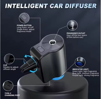 Offre Flash Diffuseur d'Arômes Voiture Portable Rechargeable Automatique Mini Électrique Ultrasonique Nanonébulisation pour Huiles Essentielles