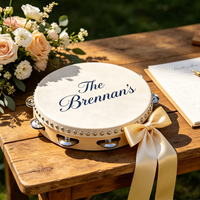 4/6 Inch Birch Wood Sheepskin Hand Drums WeddingTambourine Percussion Instrument Wholesale Custom Logo Festival Gift