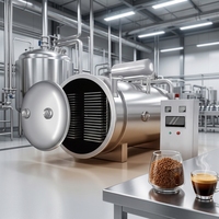 Automatische koffie-vriesdroger met PLC-besturing voor het maken van speciale koffieblokjes, instant oplosbaarheidseenheid