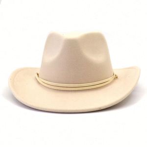 2024 New Unisex Cowboy <b>Hat</b> With Suede Chin Rope Wholesale High Quality Cowboy <b>Hats</b> - Product Image 6