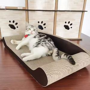 Buen Precio de alta calidad diseño novedoso papel corrugado garra amigable reutilizable impermeable gato rascador sofá - Product Image 3