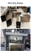 Machine de poinçonnage hydraulique d'angle pour tubes carrés 45/90 et découpe de trous dans les tuyaux d'acier 220V/380V Acier au carbone