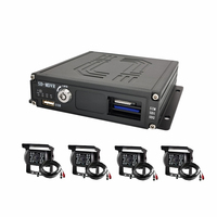 A&S H.265 8CH MDVR 720P 360 GPS 4G WiFi Caméra de rétroviseur, caméra embarquée, enregistreur vidéo, étanche, vision nocturne pour