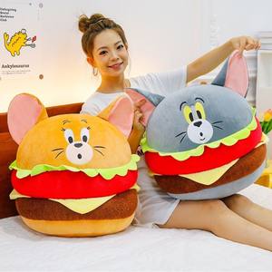Para princesa oso gran hamburguesa muñeco de peluche serie Foodie bola creativa juguete almohada para dormir muñeca Super suave felpa PP algodón - Product Image 3