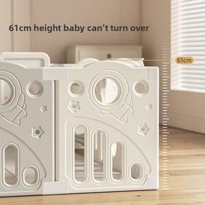 Corralito Plegable para Bebés con Puerta de Seguridad y Tapete, Área de Juegos Interior para Bebés, Niños Pequeños y Niños en Casa - Product Image 6