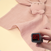 Adorable Doudou Lapin en Mousseline pour Bébé, Couverture de Sécurité, Tête Douce, Peluche à Câliner, Lapin Sommeil Nourrisson
