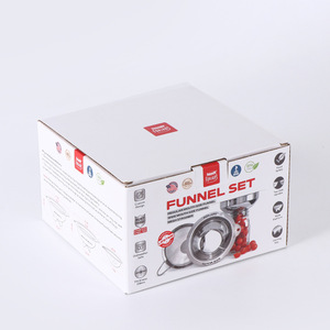 Boîte d'emballage en carton ondulé Xintuo, carrée, blanche, épaisse, boîte cadeau, motif personnalisable avec option d'impression de logo - Product Image 1