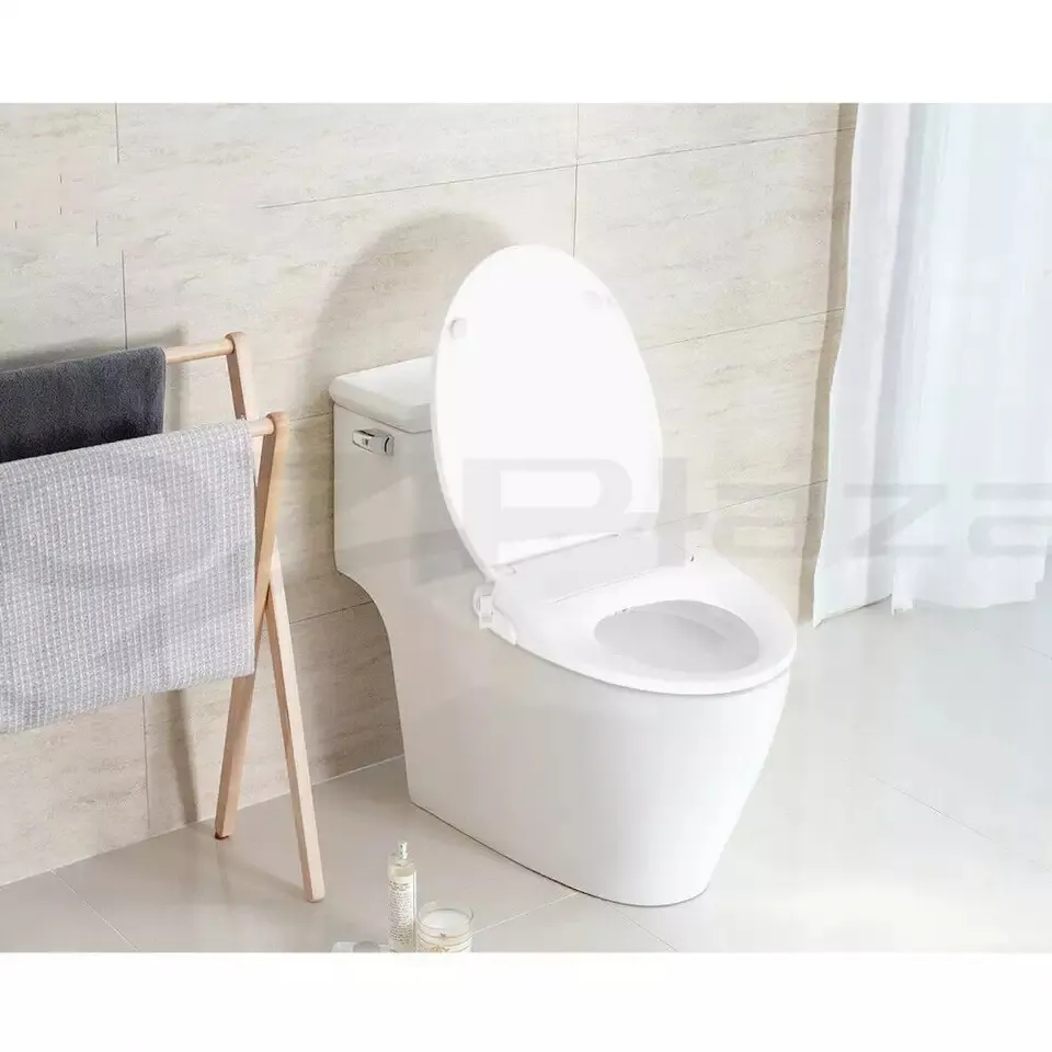 Non Electric Bidet Toilet Seat W/ Cover Bathroom Spray Water Wash