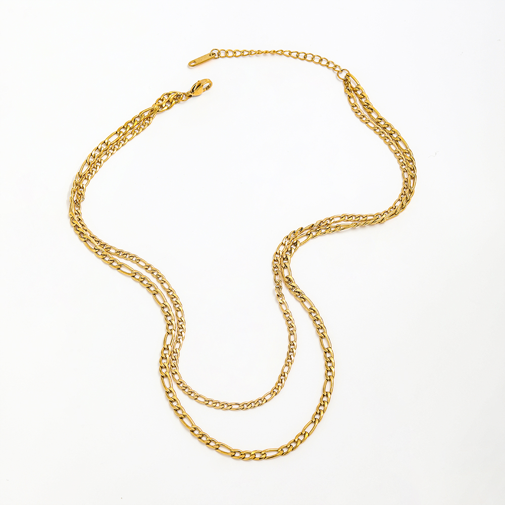 JOOLIM Stainless Steel Link Chain Layer Necklace for Women