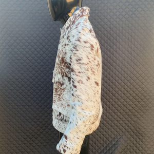 Men's Stylish Cowhide <b>Leather</b> <b>Jacket</b> for Winter Riding Unique <b>Real</b> Cow Skin Zipper Closure Reversible Feature for Outdoor - Product Image 1