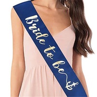 Kit de fournitures pour enterrement de vie de jeune fille sur le thème Nicro Bride to Be, comprenant un voile de mariée, un bandeau, une écharpe et un ensemble d'autocollants en or rose