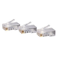 Connecteur RJ45 8 broches CAT5 CAT5e Cat6 fiches de câble modulaires prise de réseau Ethernet RJ45 prise en cristal connecteurs RJ45