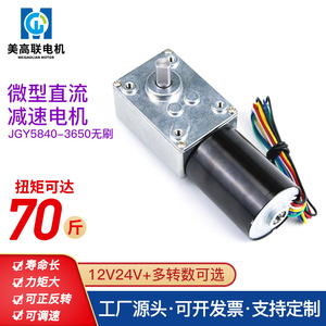 มอเตอร์ไมโครดีซีแบบไร้แปรงถ่าน ขนาด 42 มม. 300 รอบต่อนาที เกียร์โลหะ 12V 24V แบบยึดหน้าแปลน มอเตอร์แม่เหล็กถาวรขนาดเล็ก - Product Image 3