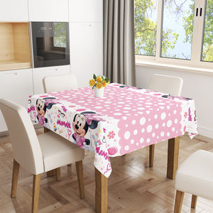 Décorations de fête d'anniversaire <span class=keywords><strong>Minnie</strong></span> Mouse pour 16 invités, fournitures, servies avec une bannière, une nappe, des assiettes jetables, kit X0131 - Product Image 5