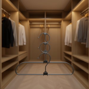 MNJ 6 Appendiabiti in Ferro Pieghevoli 100x70cm Organizzatore Armadio Salvaspazio - Product Image 3