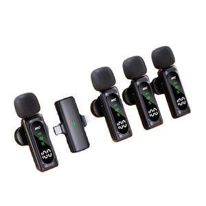ไมโครโฟนไร้สายแบบหนีบเสื้อ รุ่นใหม่ T90 4 in 1 แบบพกพาขนาดเล็ก พร้อมระบบตัดเสียงรบกวน สำหรับขายส่ง - Product Image 4