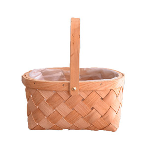 Handmade Bamboo Woven <b>Basket</b> Rectangle Storage <b>Basket</b> For Picnic Home Decor Zen Style - Product Image 5