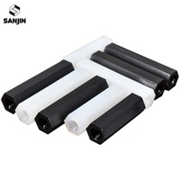 Entretoises hexagonales en nylon noir/blanc M2, M2.5, M3, M4, M5, filetées femelle-femelle, pour carte mère PCB