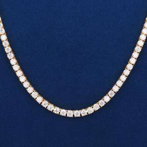 สร้อยคอเพชรเพาะเลี้ยงเงินแท้ 925 ดีไซน์หรูหรา เหมาะสำหรับเป็นของขวัญแต่งงาน - Product Image 3