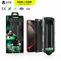 Pelindung Layar Kaca Tempered Anti Debu Grosir, Mudah Dipasang, untuk iPhone 18 17 16 15 Pro Max, Kaca Tempered Privasi