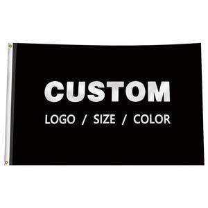 Custom 3X5ft Double Sided Outdoor Digital Printed Knitted Polyester <b>Banner</b> Promotional Flags <b>Banners</b> - Product Image 1
