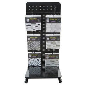 Custom Metal Pegboard <strong>Display</strong> Quartz Stone Tile <strong>Display</strong> <strong>Stand</strong> Mosaic Sample Tile <strong>Display</strong> Rack <strong>for</strong> Showroom - Product Image 2
