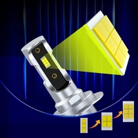 Pièce automobile, ampoule LED pour voiture, phare avant H7, système de dissipation de chaleur rapide, 80 W