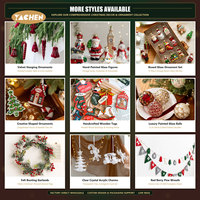 YACHEN Décorations suspendues en peluche Sorcière d'Halloween et Poupée Bonhomme de neige de Noël pour arbre, fête, boîte cadeau, OEM, vente en gros